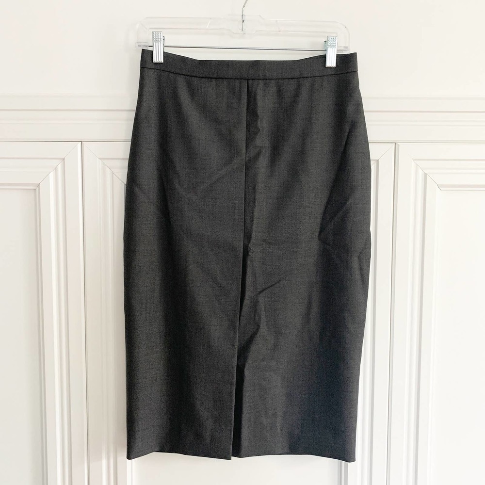 MaxMara Wool Silk Blend Pencil A Line Skirt US6